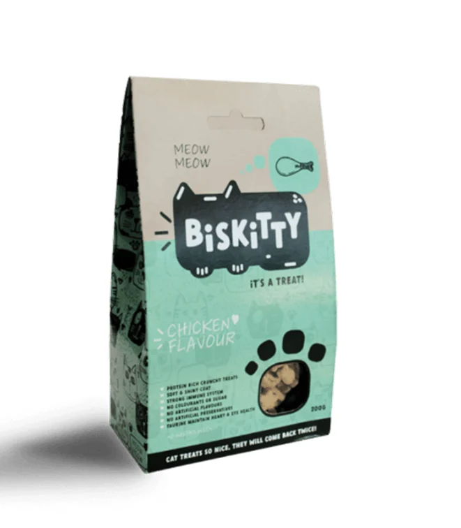 BISKITTY CAT CHICKEN TREATS 200G 1 BISKITTY CAT CHICKEN TREATS 200G 1