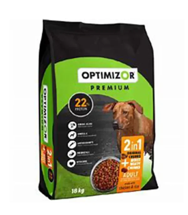 Optimizor Premium Adult 2in1 Moist Meaty Chunks 18kg 1 Optimizor Premium Adult 2in1 Moist Meaty Chunks 18kg 1