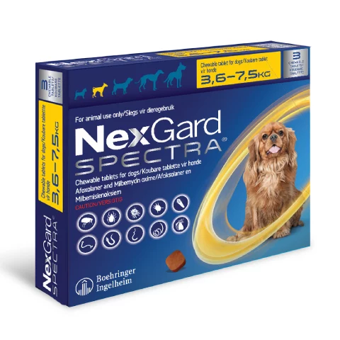 Nexgard Spectra Small Dog 3.6-7.5kg (3 Pack)