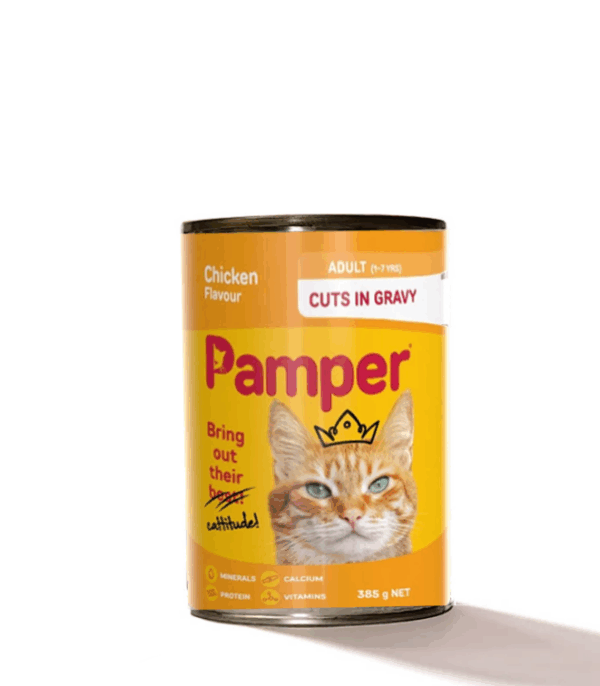Pamper-Chcken Pamper Cat Can - Chicken 385g