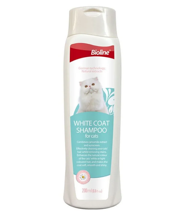 Bioline-White-Coat-Shampoo-for-Cats-200ml.png Bioline - White Coat Shampoo for Cats 200ml