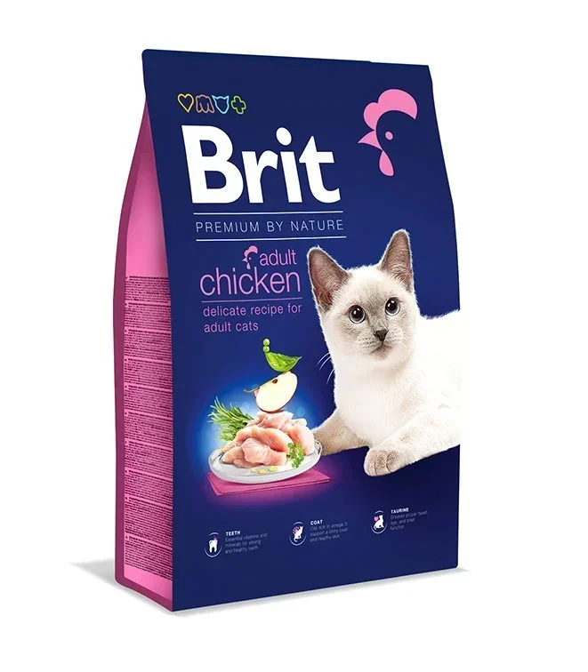 Brit-Cat-Chicken.jpg Brit Premium Chicken Adult Cat Food 8kg