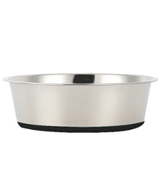 DogBowl.png MPF Stainless Steel Dog / Pet Bowls with Nonslip Rubber Bottom 750L
