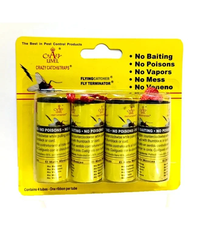 FlyPaper-1.jpg Fly Catcher Trap Sticky Ribbon 4 pack