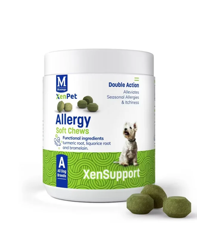 XenPetAllergy-1.png Montego XenPet Allergy Soft Chews Dog Supplements 240g