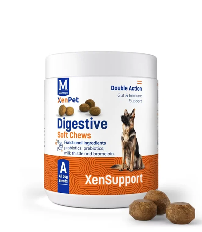 XenPetDigestive-1.png Montego XenPet Digestive Soft Chews Dog Supplements 240g