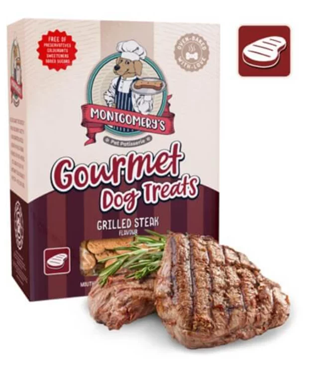 Montgomery's-Grilled-Steak-Dog-Treats-1kg Montgomery's Grilled Steak Dog Biscuits 1kg