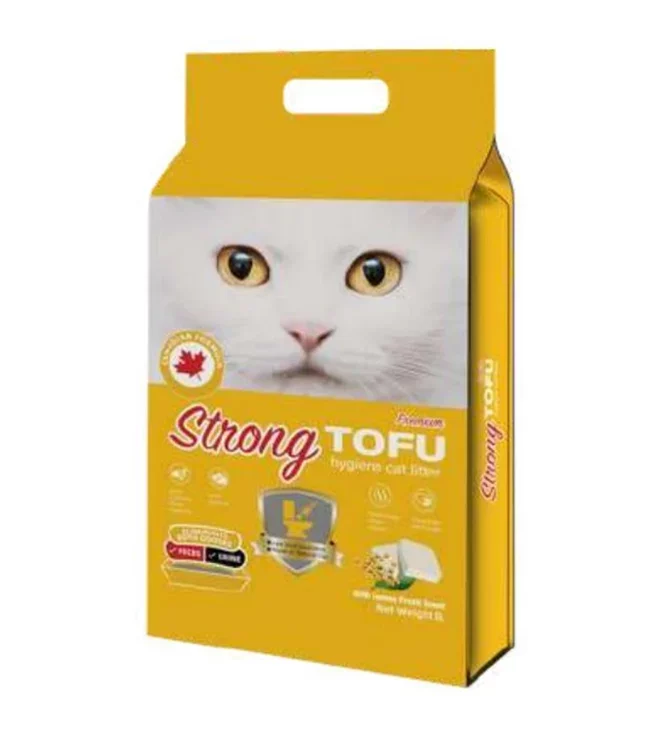 Tofu-Lemon Pets Choice Strong Tofu Cat Litter – Lemon Scented 2.5kg