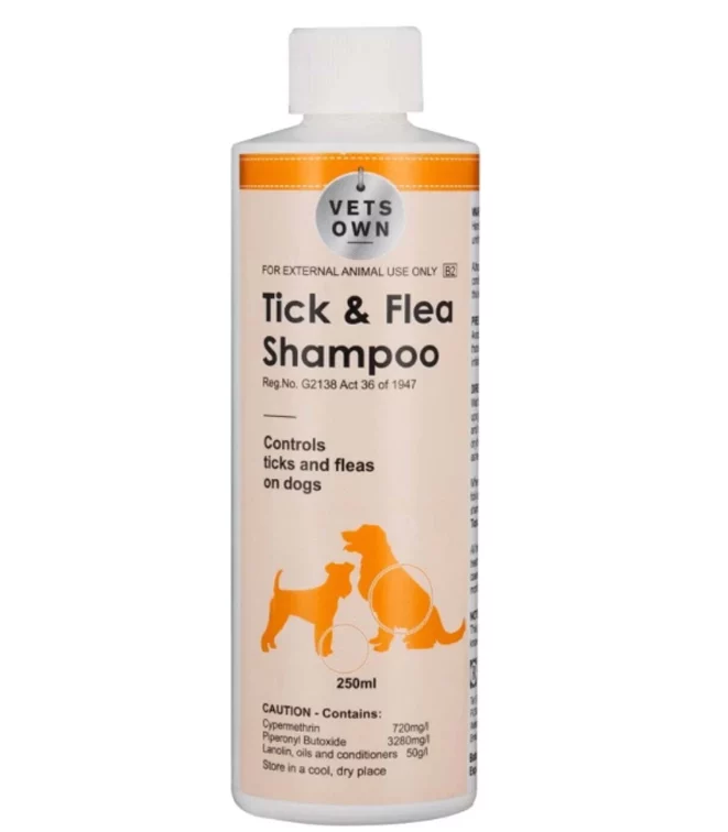 Vets-Own---Flea-and-Tick-Original-Dog-Shampoo--(250-ml) Vets Own Tick And Flea Shampoo For Dogs (250ml)
