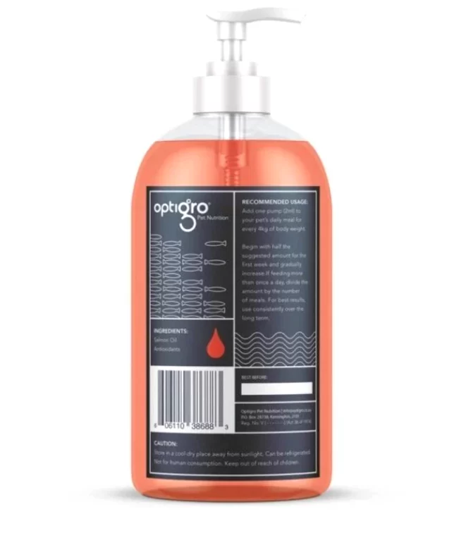 Norwegian-Salmon-Oil-Nutritional-Supplement-For-Dogs-&-Cats Optigro Norwegian Salmon Oil Nutritional Supplement for Dogs & Cats 500ml