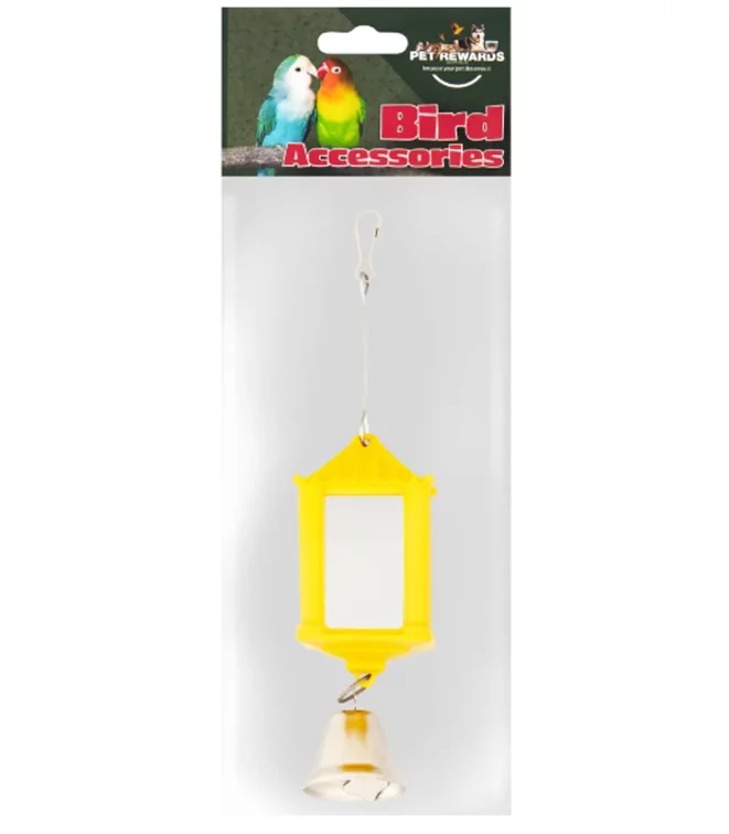 LANTERN-MIRROR-WITH-BELL Bird Lantern Mirror with Bell