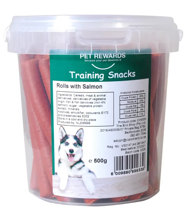 Pet-Rewards-rolls-with-Salmon-500g rolls with Salmon